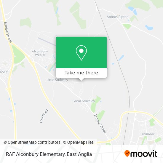 RAF Alconbury Elementary map