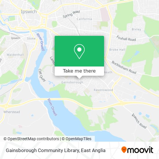 Gainsborough Community Library map