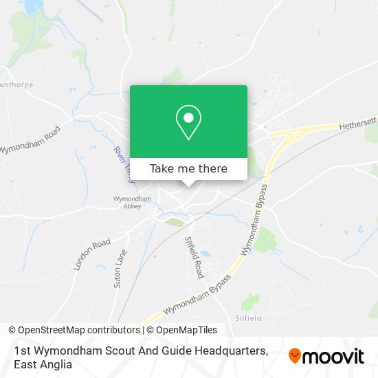 1st Wymondham Scout And Guide Headquarters map
