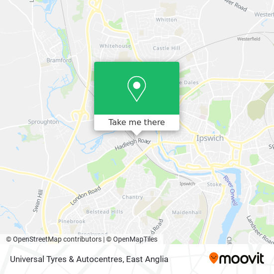 Universal Tyres & Autocentres map