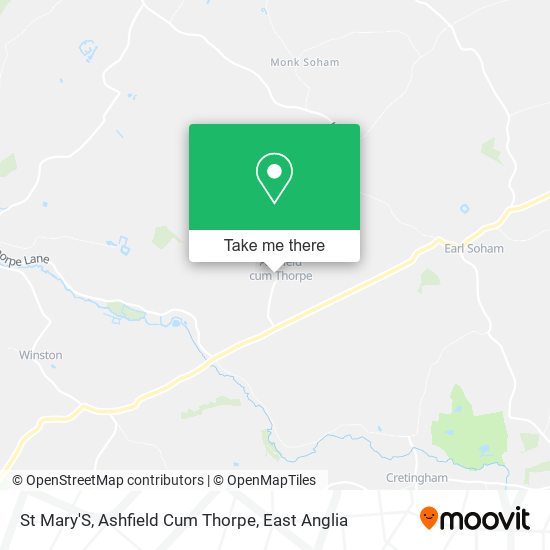 St Mary'S, Ashfield Cum Thorpe map