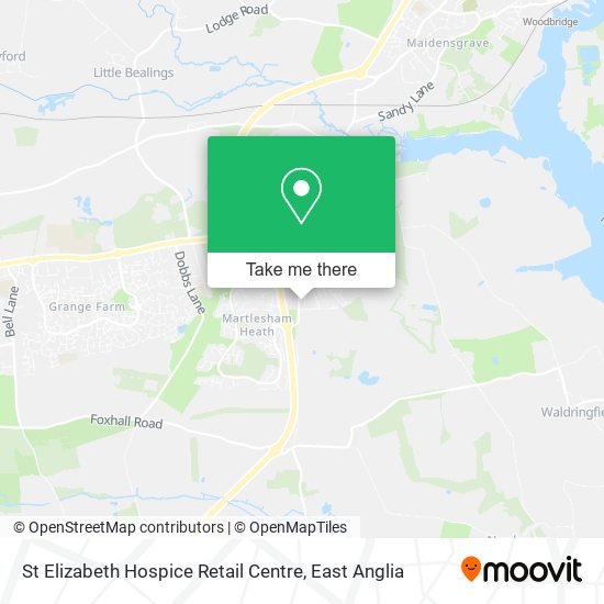 St Elizabeth Hospice Retail Centre map