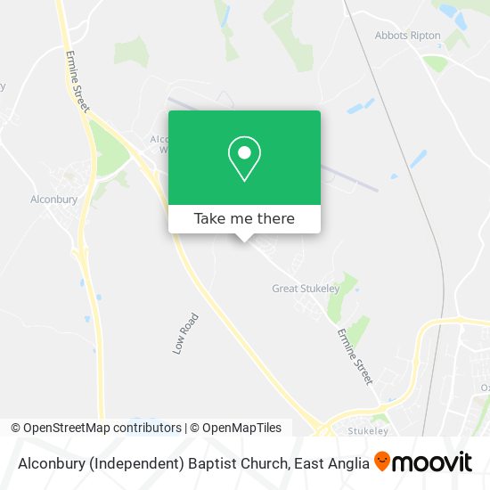Alconbury (Independent) Baptist Church map