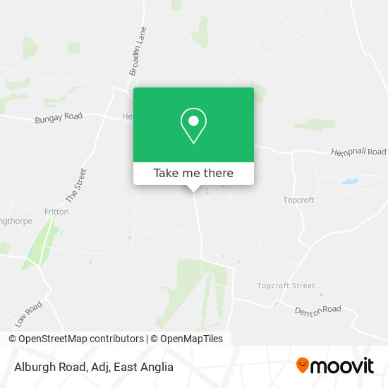 Alburgh Road, Adj map