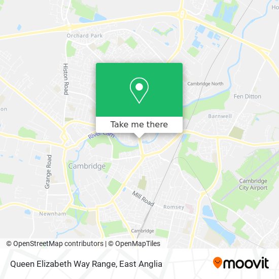 Queen Elizabeth Way Range map