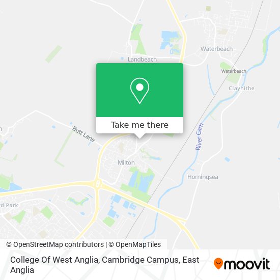 College Of West Anglia, Cambridge Campus map