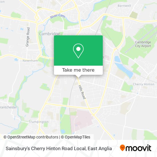 Sainsbury's Cherry Hinton Road Local map