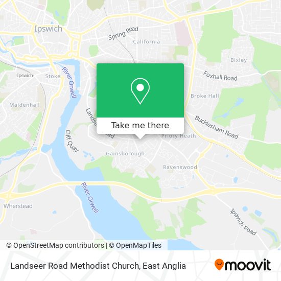 Landseer Road Methodist Church map