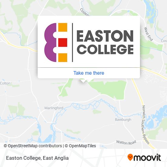 Easton College map