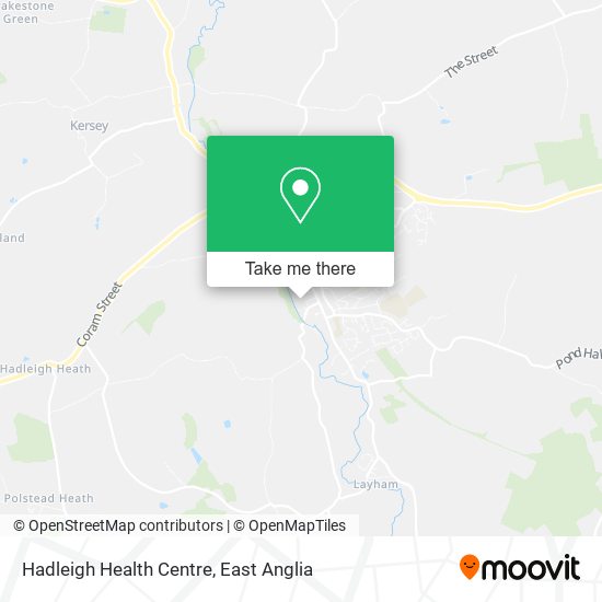 Hadleigh Health Centre map