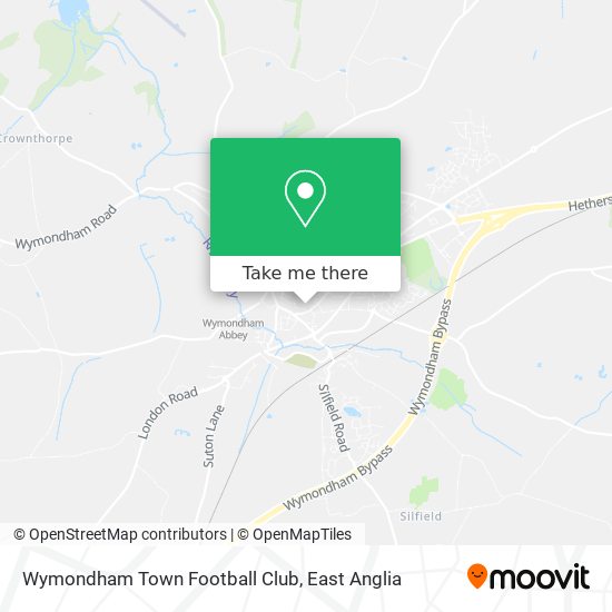 Wymondham Town Football Club map