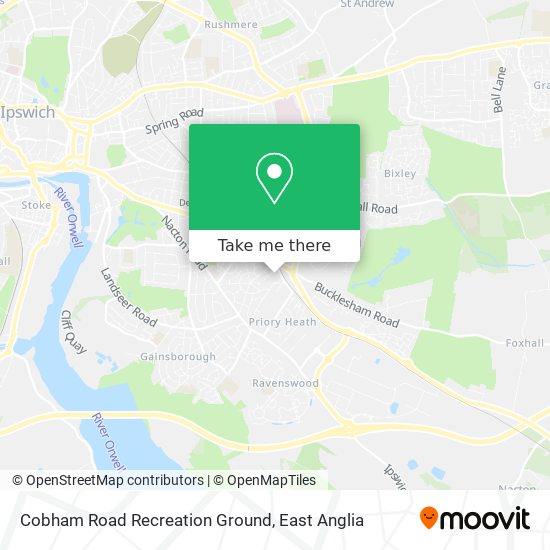 Cobham Road Recreation Ground map