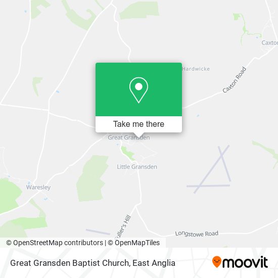 Great Gransden Baptist Church map