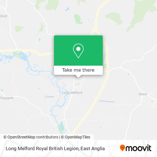 Long Melford Royal British Legion map