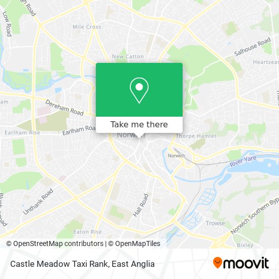 Castle Meadow Taxi Rank map