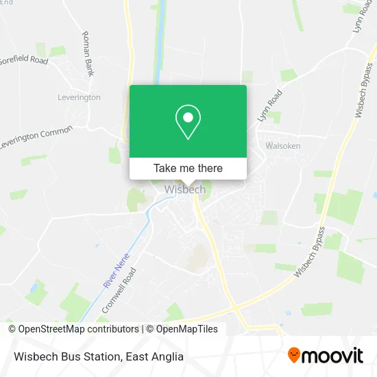 Wisbech Bus Station map