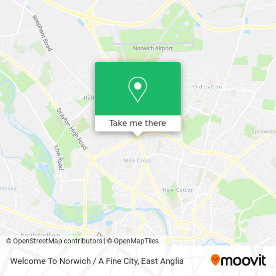 Welcome To Norwich / A Fine City map