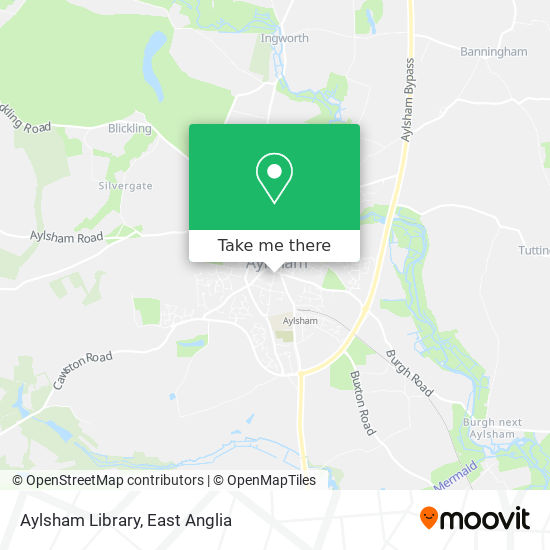 Aylsham Library map