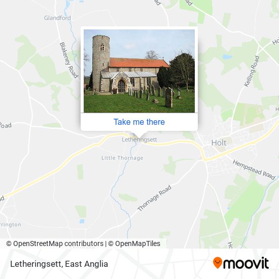 Letheringsett map