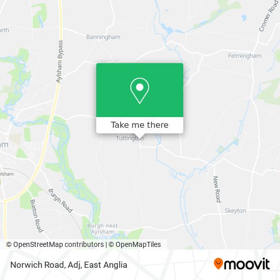 Norwich Road, Adj map