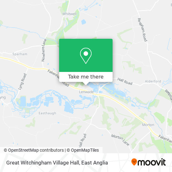 Great Witchingham Village Hall map