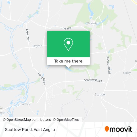 Scottow Pond map