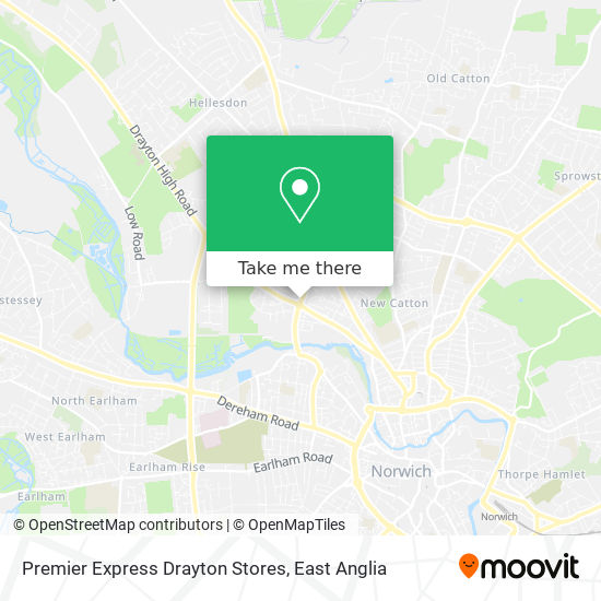 Premier Express Drayton Stores map