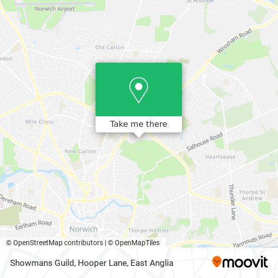Showmans Guild, Hooper Lane map