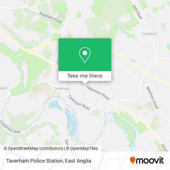 Taverham Police Station map