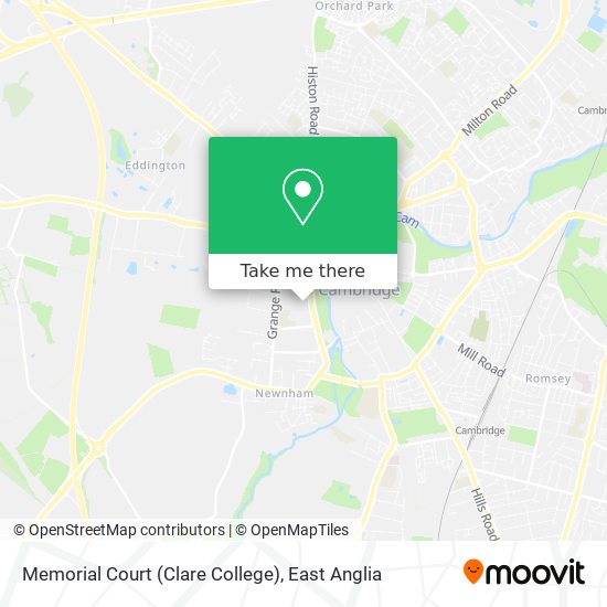 Memorial Court (Clare College) map