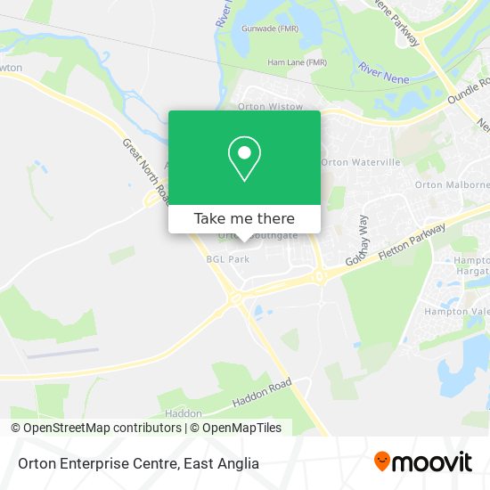 Orton Enterprise Centre map