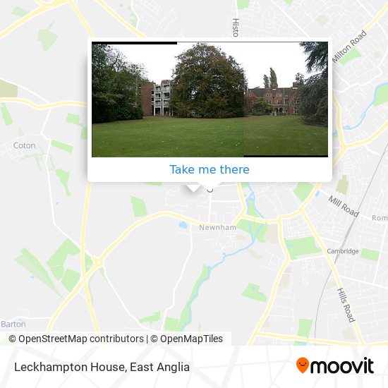 Leckhampton House map