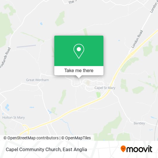 Capel Community Church map