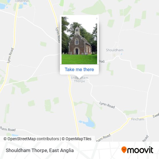 Shouldham Thorpe map