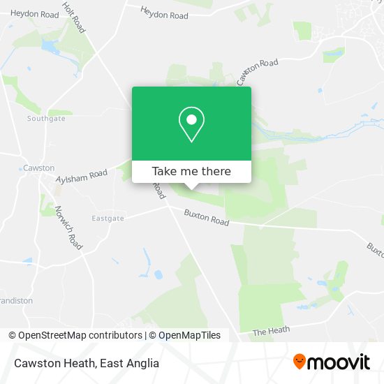 Cawston Heath map
