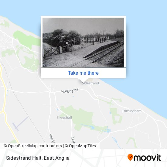 Sidestrand Halt map