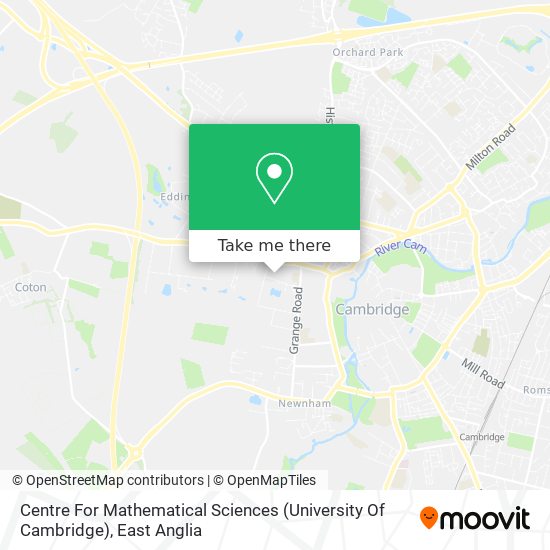 Centre For Mathematical Sciences (University Of Cambridge) map