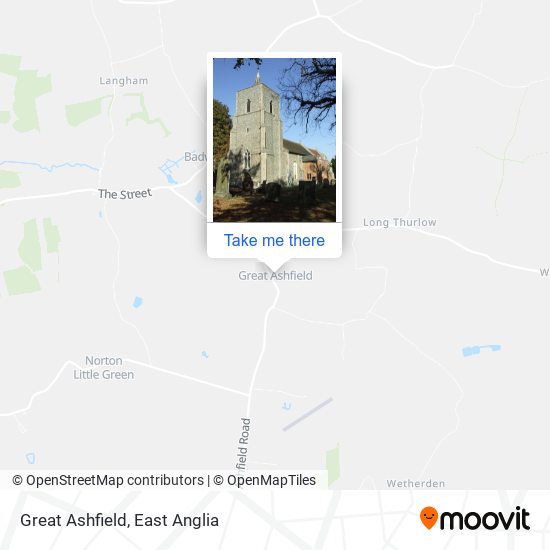 Great Ashfield map
