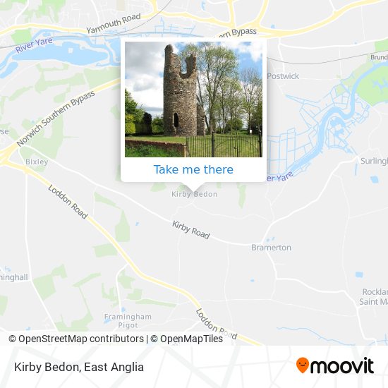 Kirby Bedon map