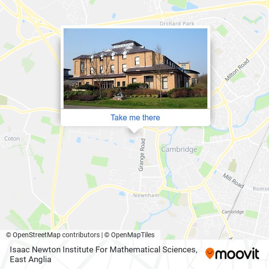 Isaac Newton Institute For Mathematical Sciences map