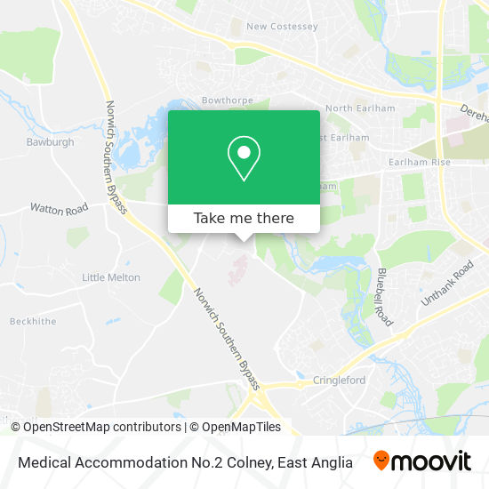 Medical Accommodation No.2 Colney map