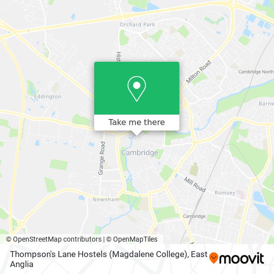 Thompson's Lane Hostels (Magdalene College) map