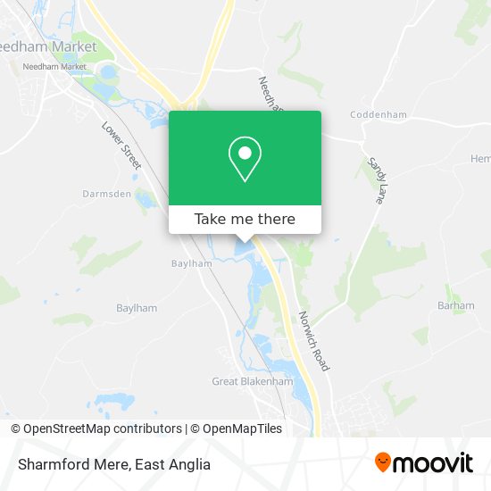 Sharmford Mere map