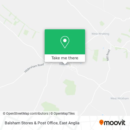 Balsham Stores & Post Office map