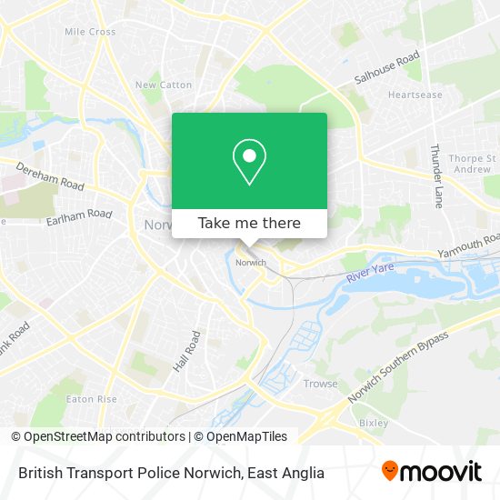 British Transport Police Norwich map