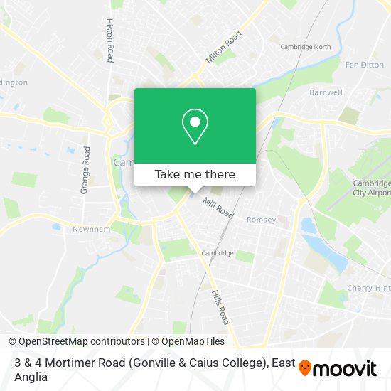 3 & 4 Mortimer Road (Gonville & Caius College) map