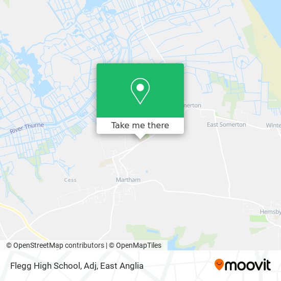 Flegg High School, Adj map