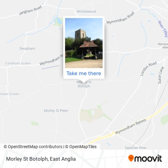 Morley St Botolph map
