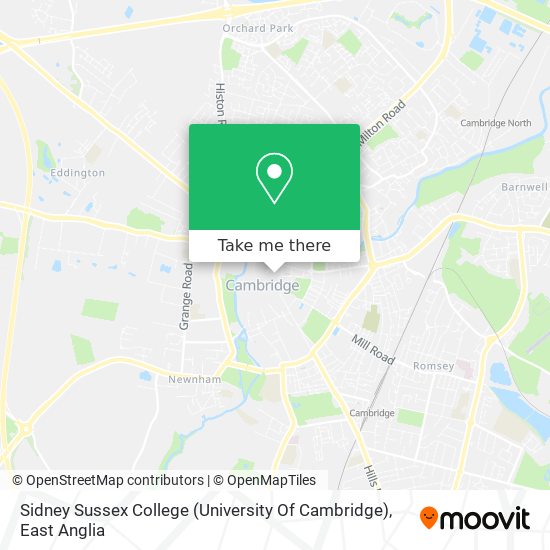 Sidney Sussex College (University Of Cambridge) map