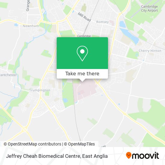 Jeffrey Cheah Biomedical Centre map